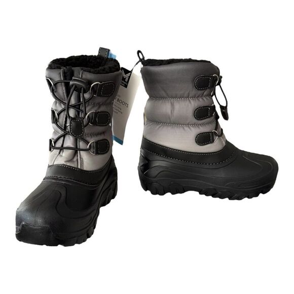 Member’s Mark Black and Gray Winter Boys Boots -10 Degree Cold Rating Size 13/1 - Picture 1 of 11